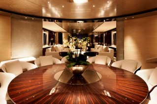  YN 15250 Motor Yacht Satori by Heesen Dining Room - Photo credit Dick Holthuis